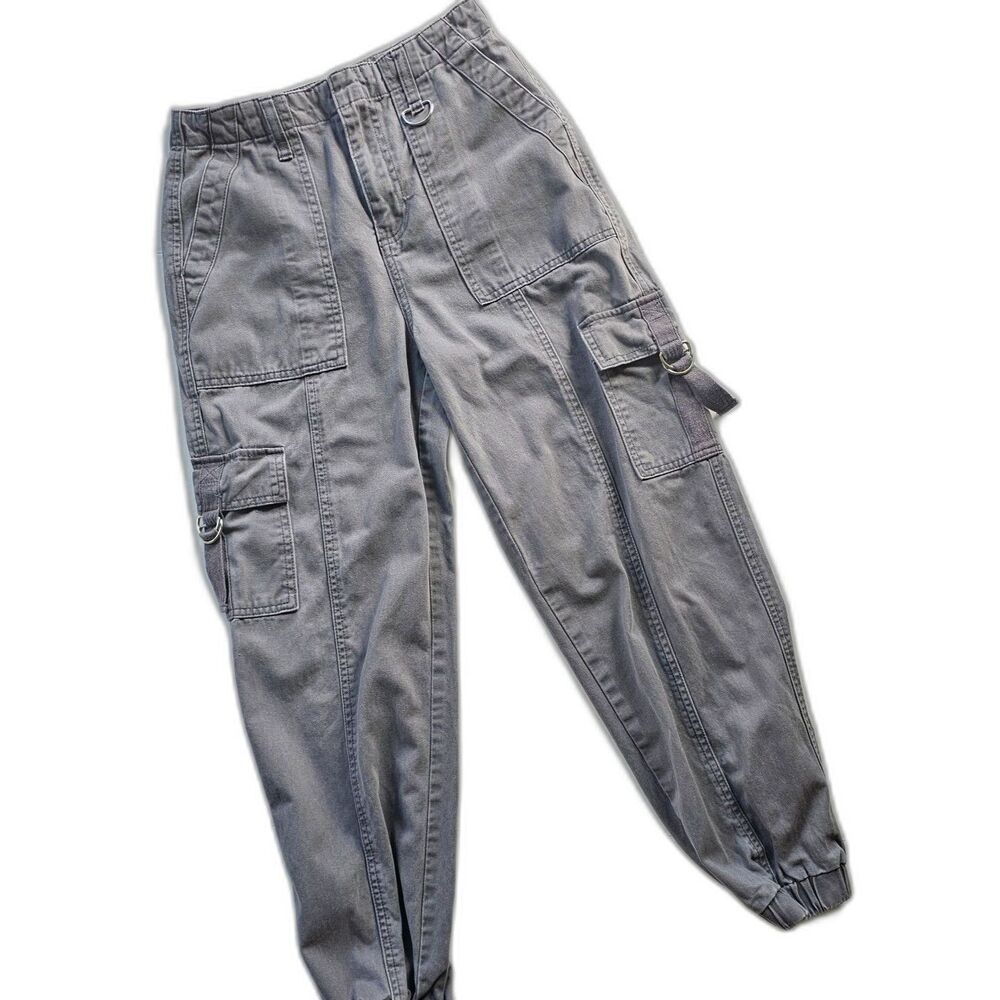 Forever 21 Jogger Cargo Pants Gray Women's Size Small